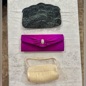 Elegant Purple Clutch Bag